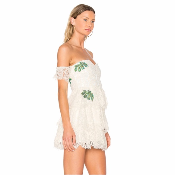 Lovers + Friends Dresses & Skirts - Lovers + Friends Ivory Palm Lace Dress - OFFER 💓